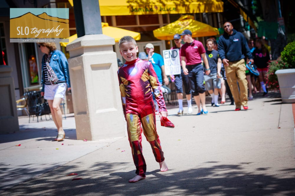 Iron Man Walks Half a Mile in Her Shoes