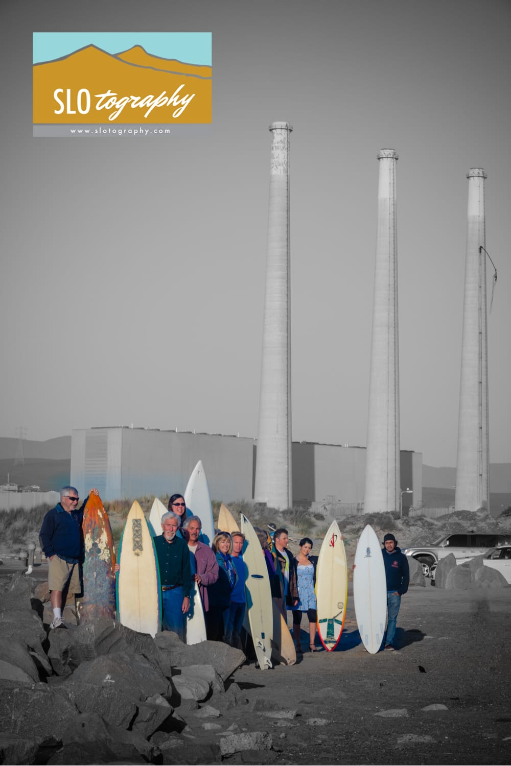 Surfboard Artists and the Three Towers