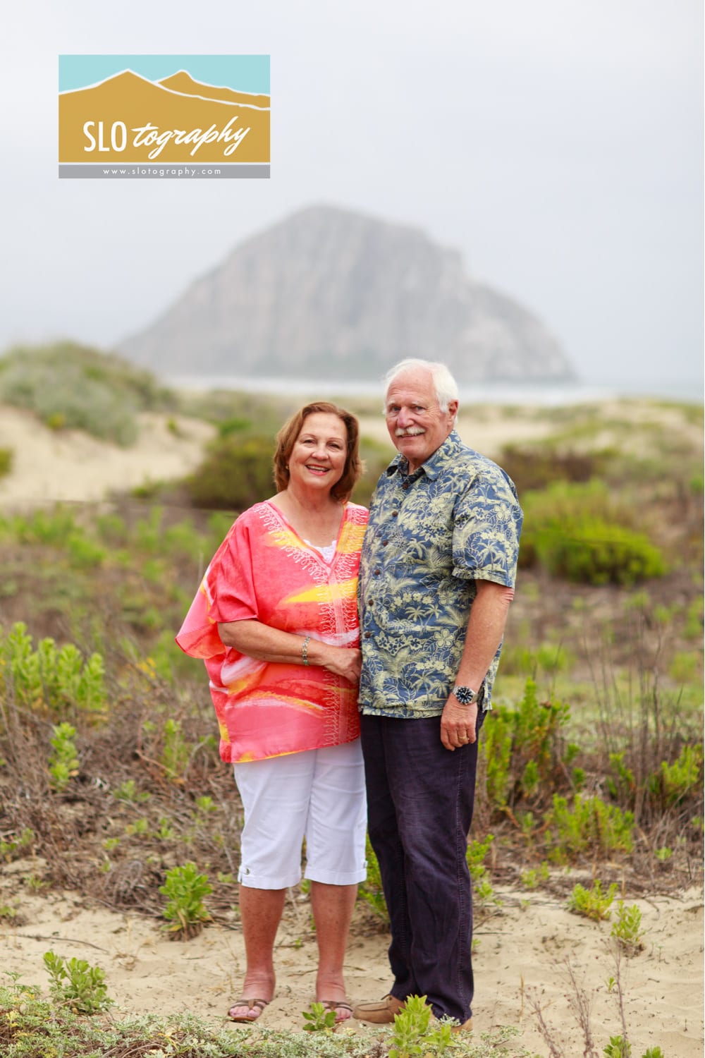 The Grandparents Portrait in Front of Morro Rock