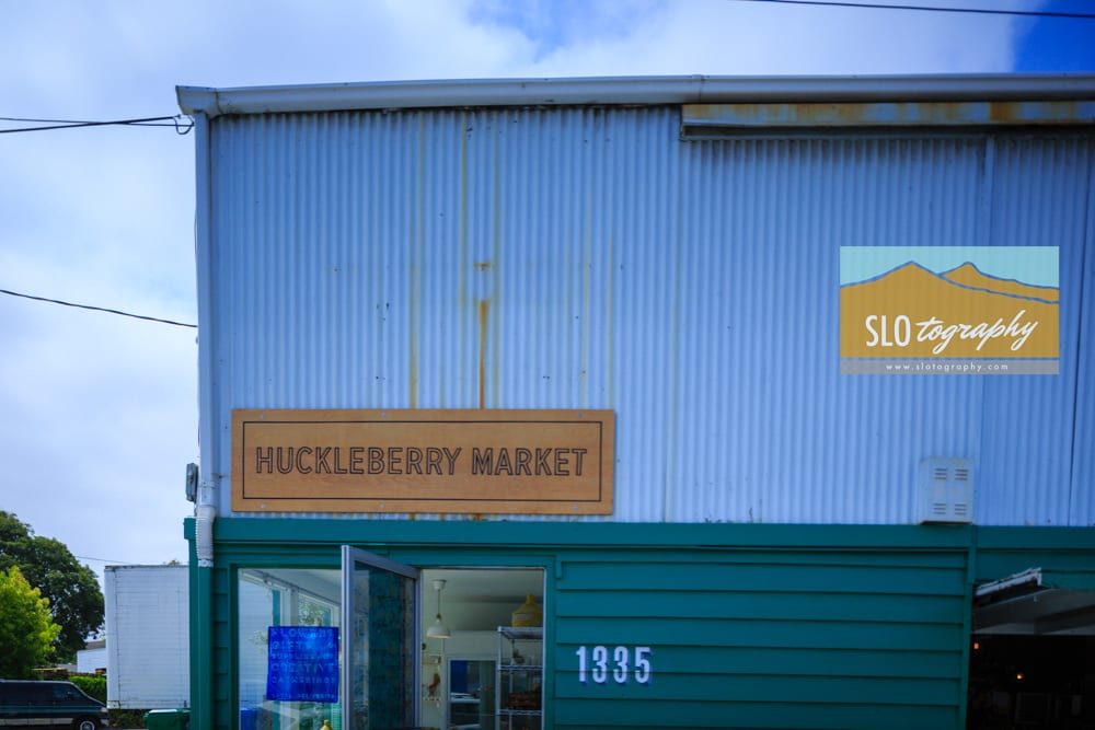 Storefront at the Huckleberry Market SLO