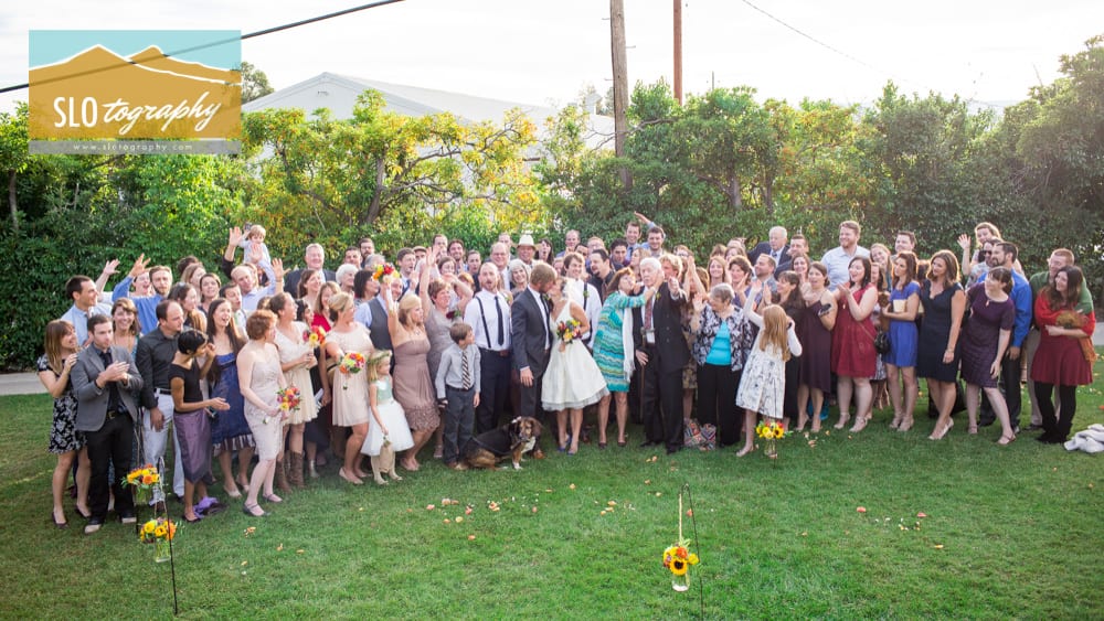 Entire wedding party celebrates at the Monday Club