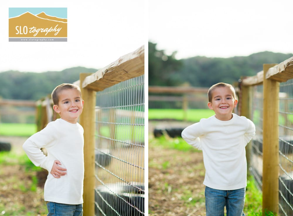 Boys Portrait Neer Livestock Fence