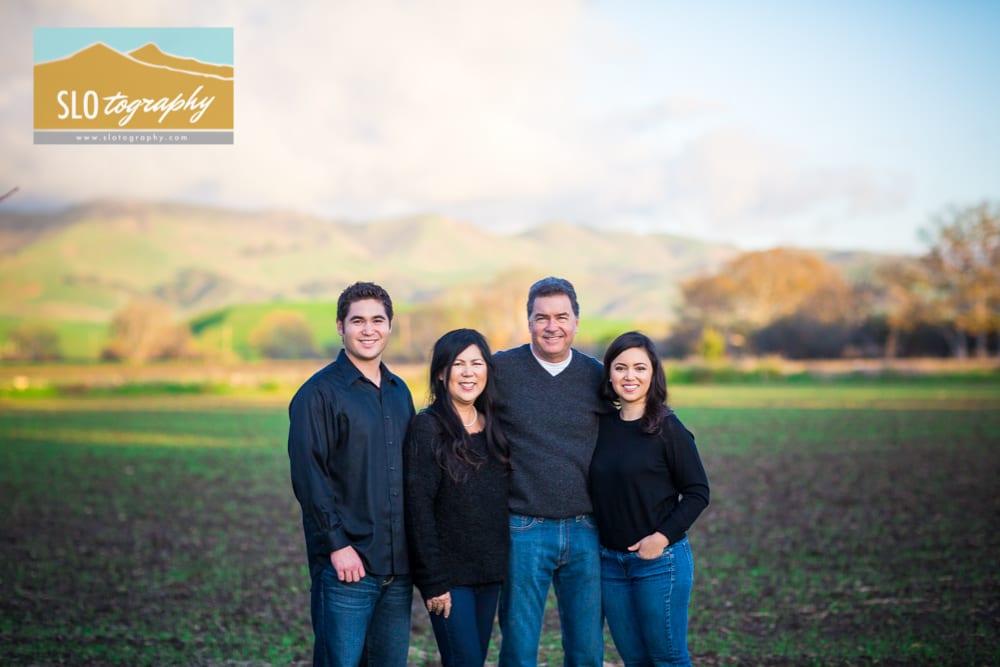 Family Portrait with Edna Valley Background