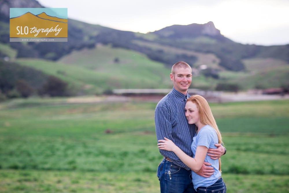 Couple Portrait in the Field Cal Poly