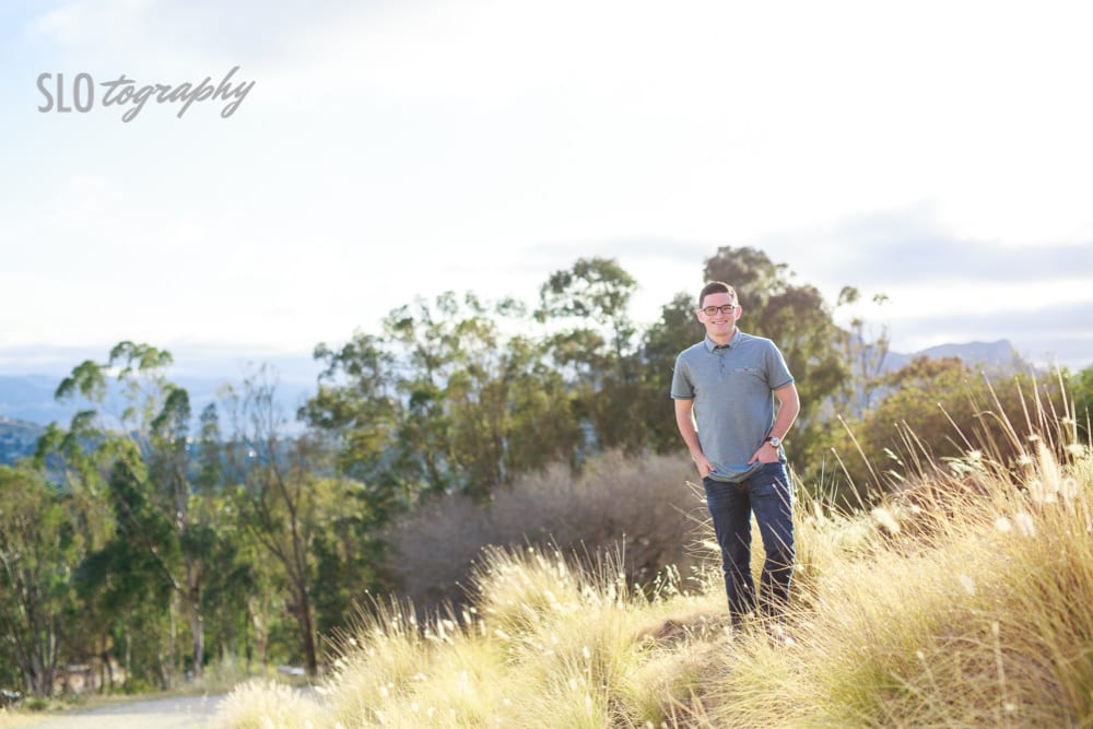 Senior Portrait at Cal Poly Above SLO