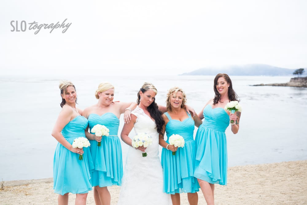 Bridal Party on the Cliffs