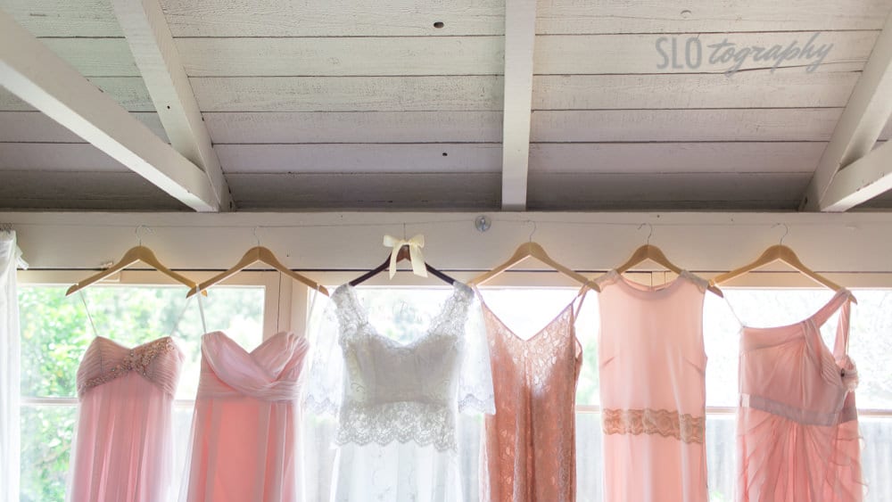 Hanging Dresses in the Ample Light