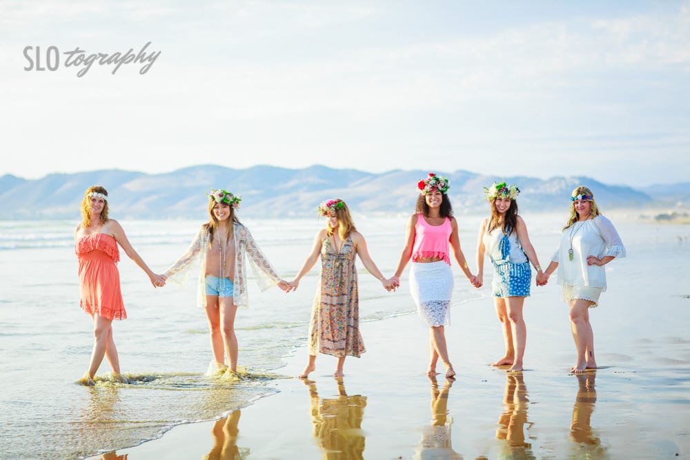 Bridal Party in the Shallow Water