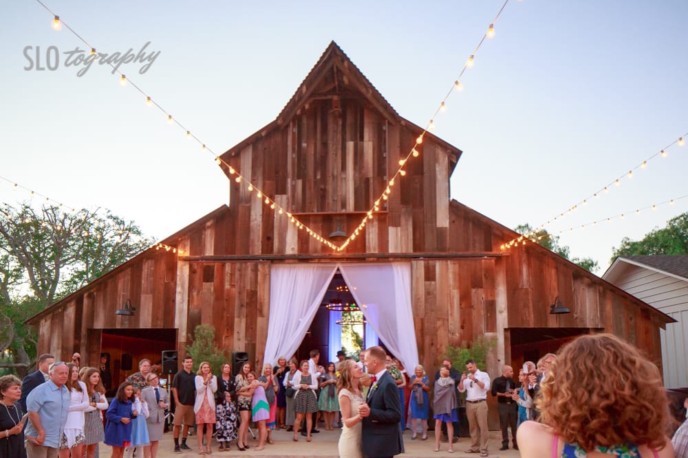 First Dance Next to Barn