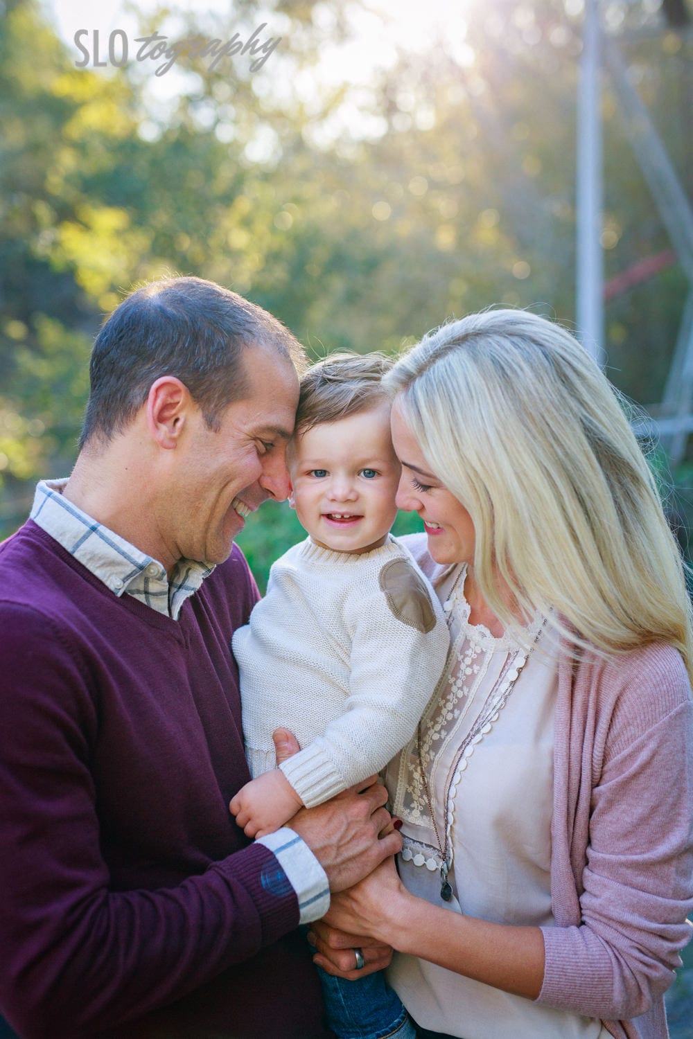 Beautiful Fall Family Portrait with Toddler