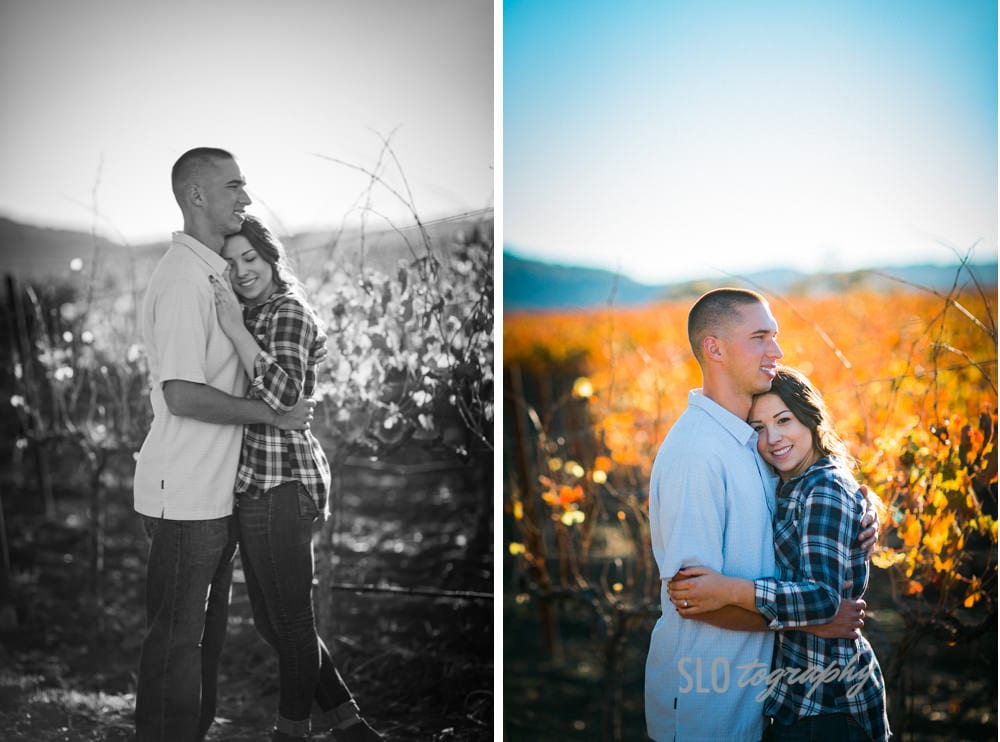 Fall in the Vineyard Engagement