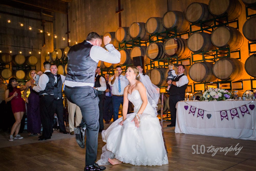 Groom Puts the Moves on Bride