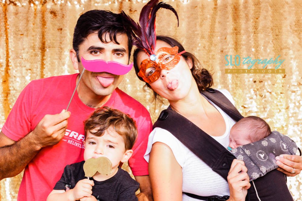 Family in the Photobooth