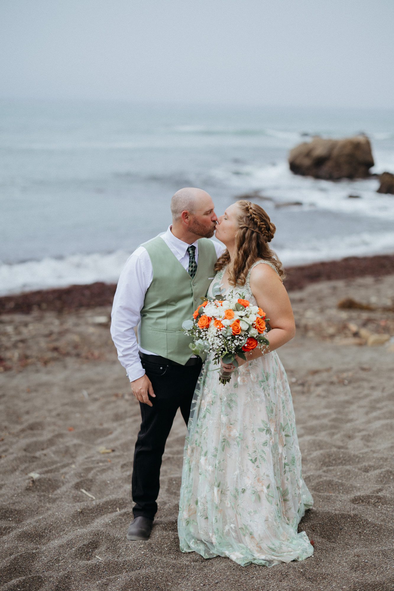 Oceanpoint Ranch Elopement, Cambria, Moonstone Beach