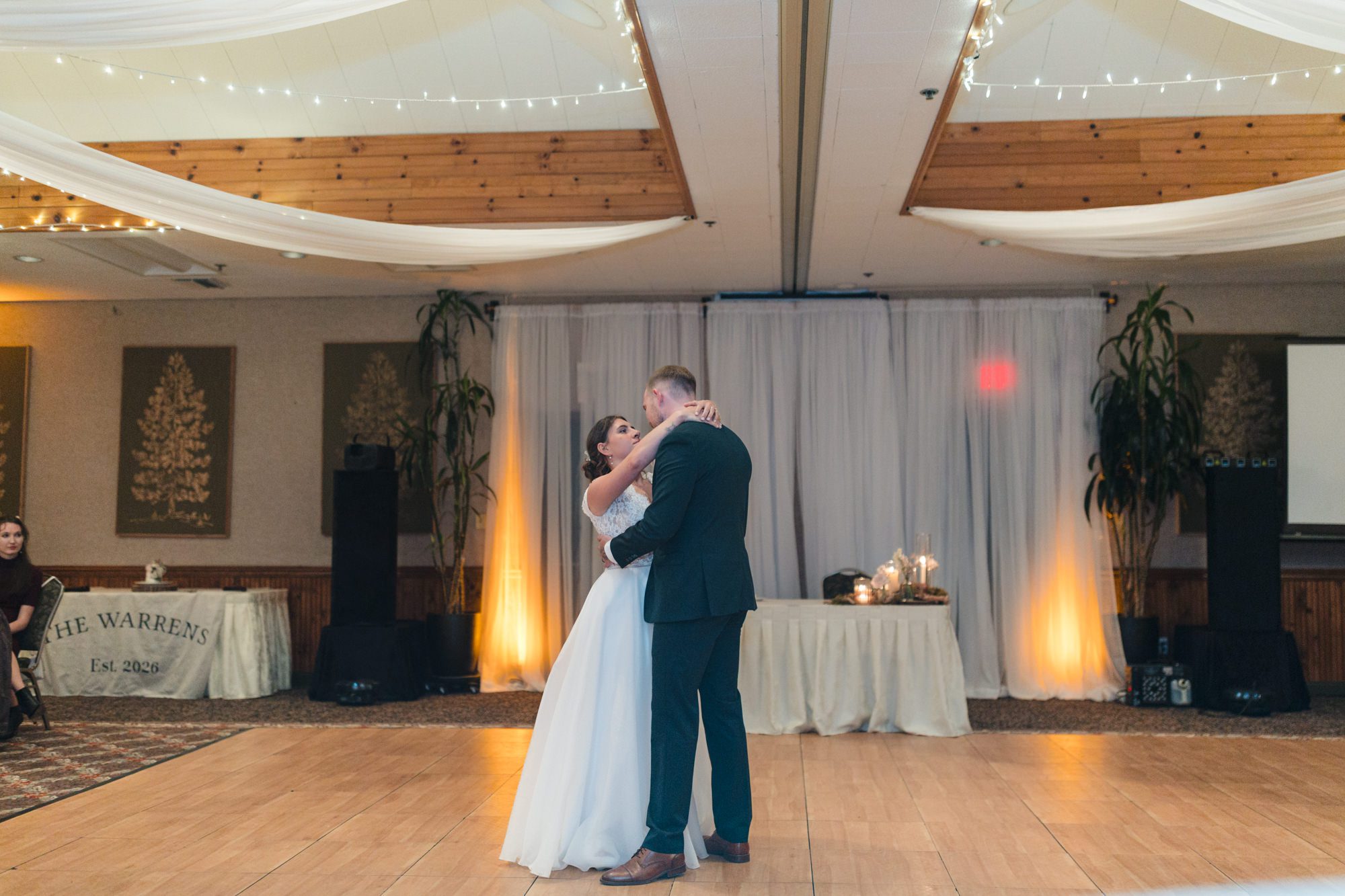 Rainy Cambria Pines Lodge Wedding