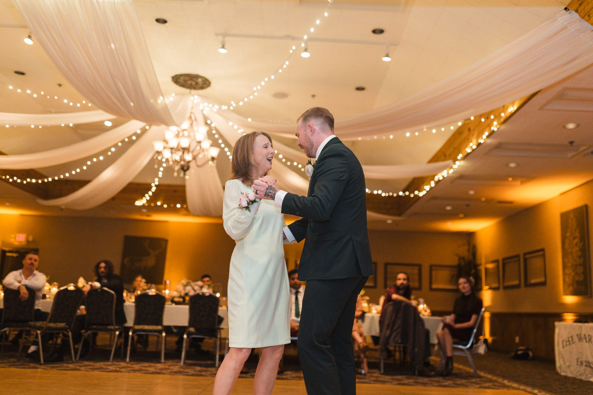 Rainy Cambria Pines Lodge Wedding