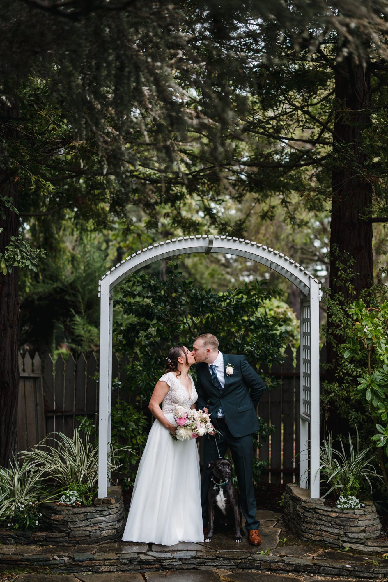 Rainy Cambria Pines Lodge Wedding