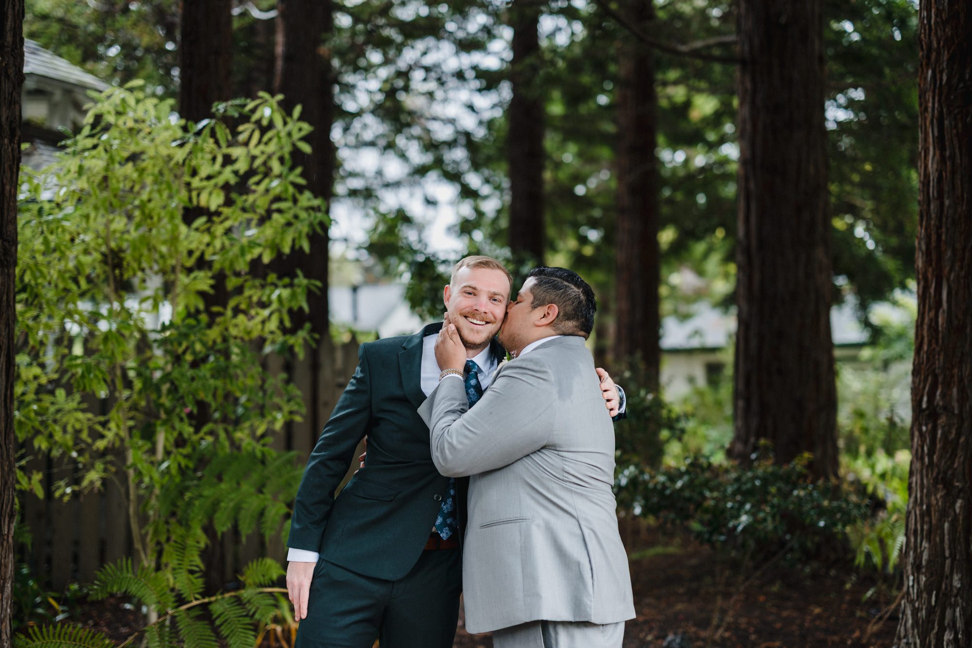 Rainy Cambria Pines Lodge Wedding
