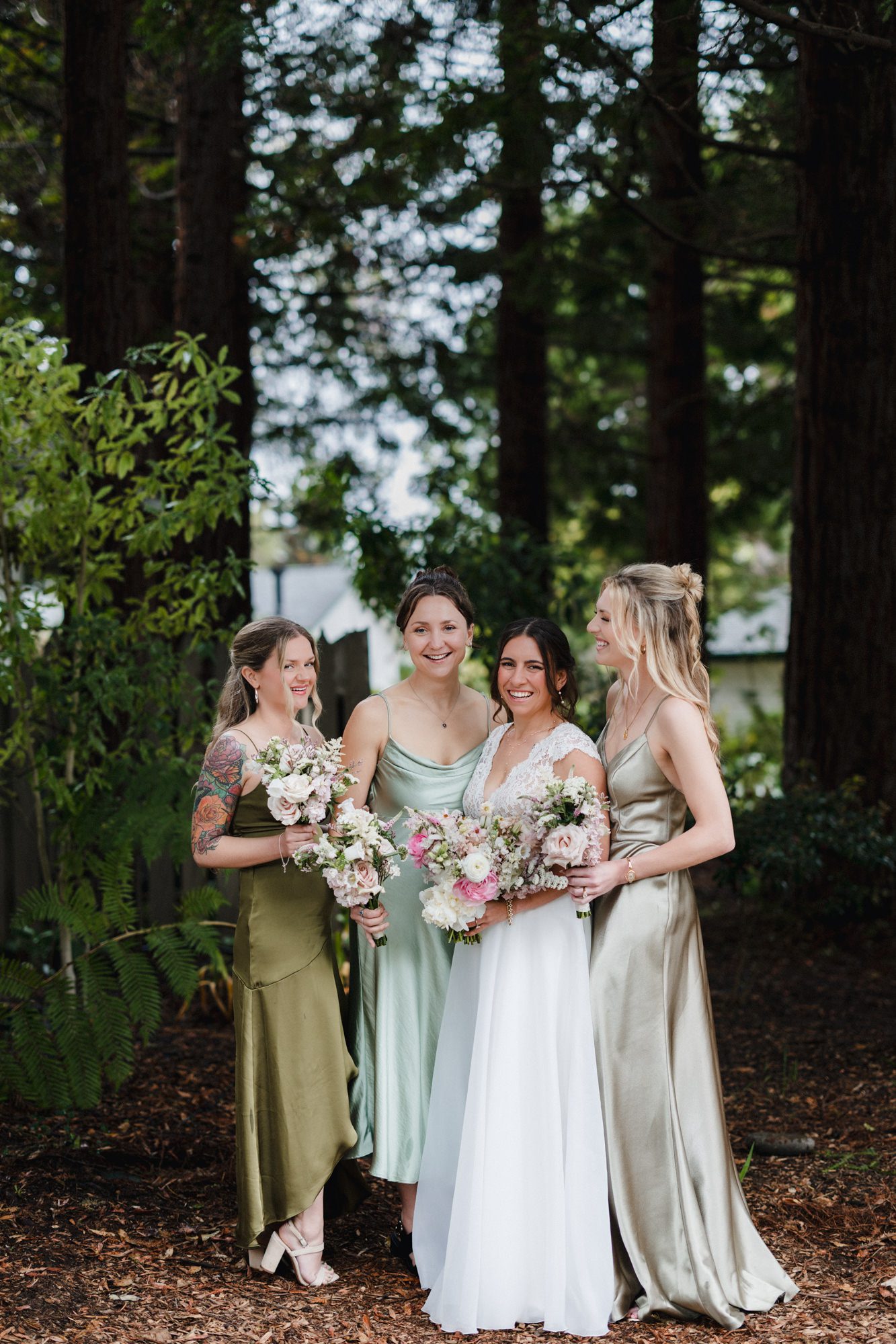 Rainy Cambria Pines Lodge Wedding