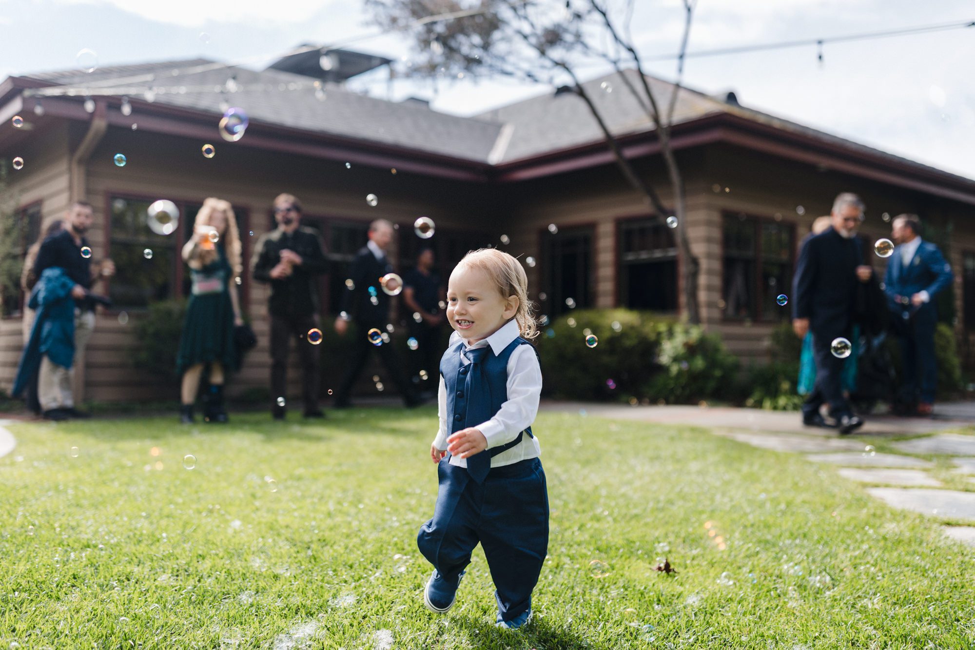 Rainy Cambria Pines Lodge Wedding