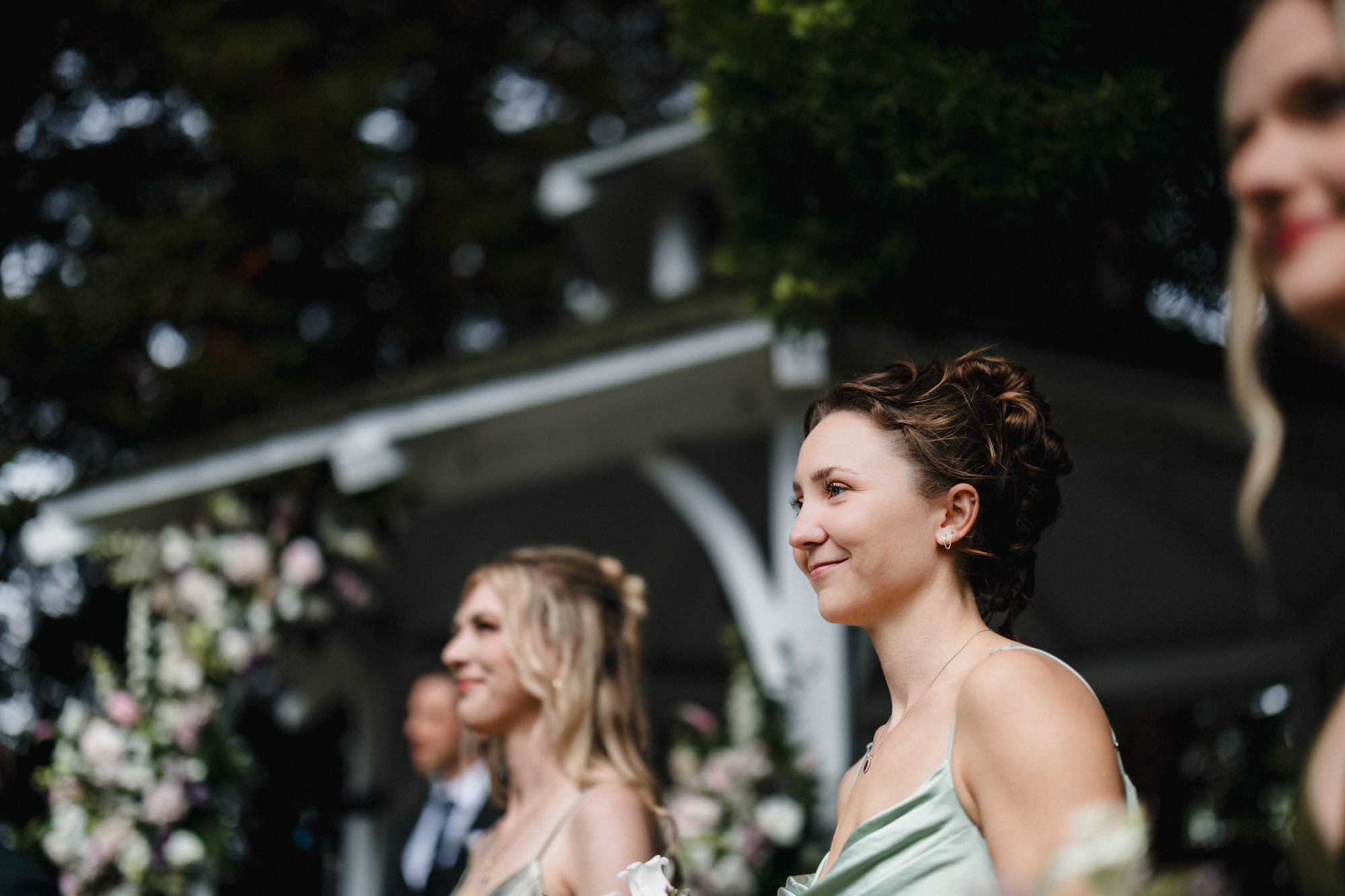 Rainy Cambria Pines Lodge Wedding