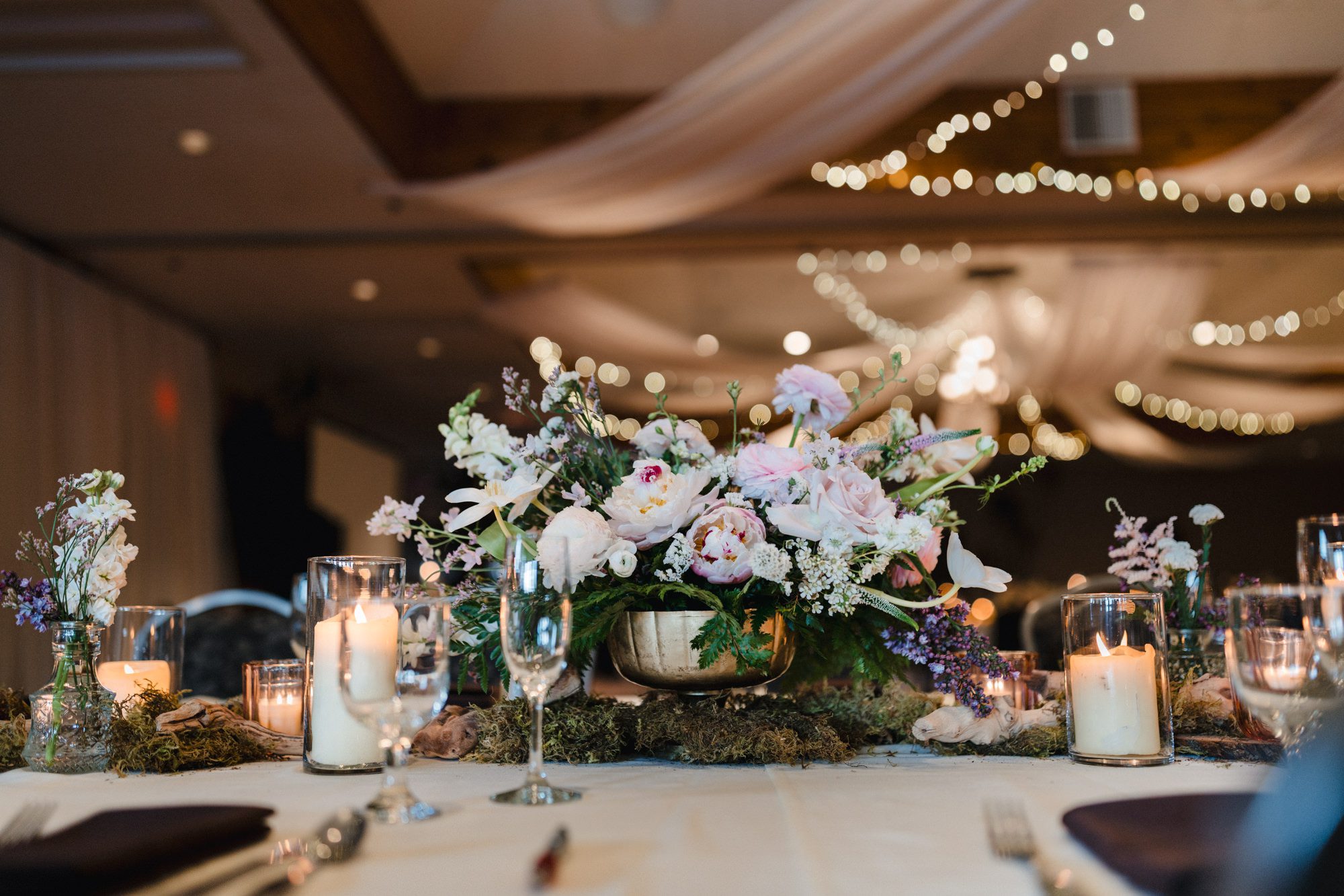 Rainy Cambria Pines Lodge Wedding
