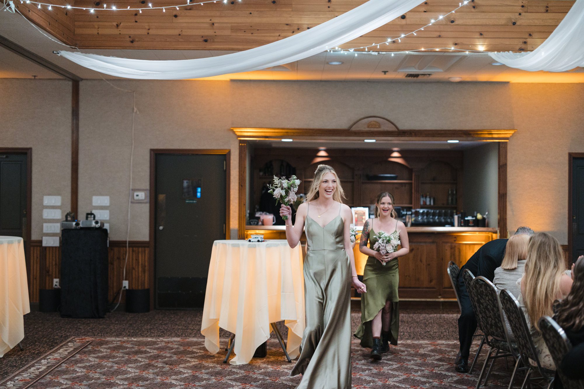 Rainy Cambria Pines Lodge Wedding