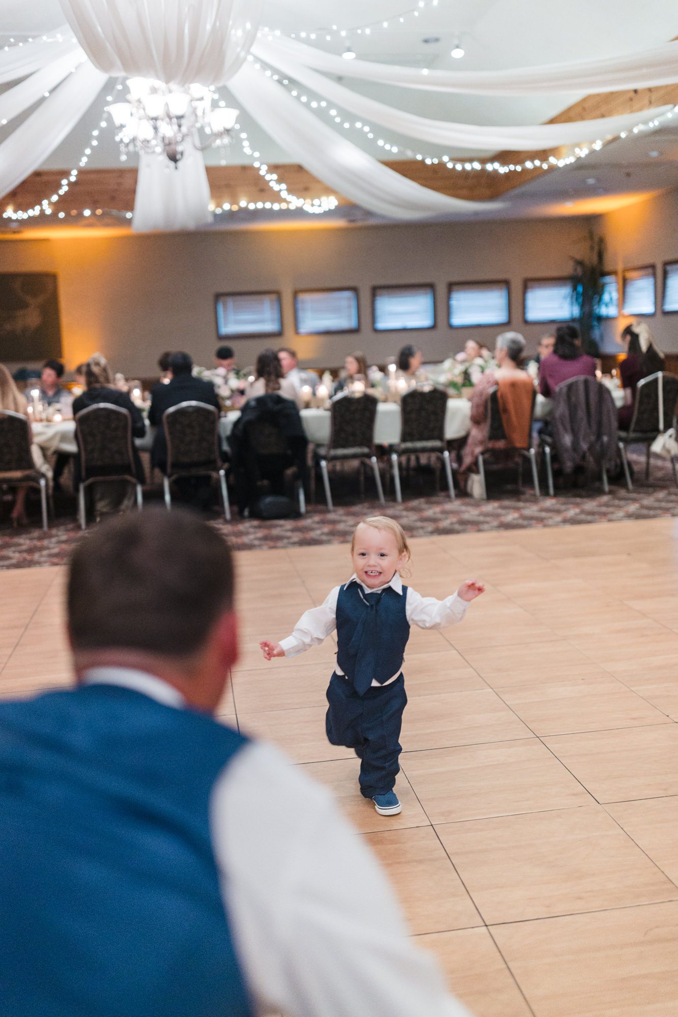 Rainy Cambria Pines Lodge Wedding