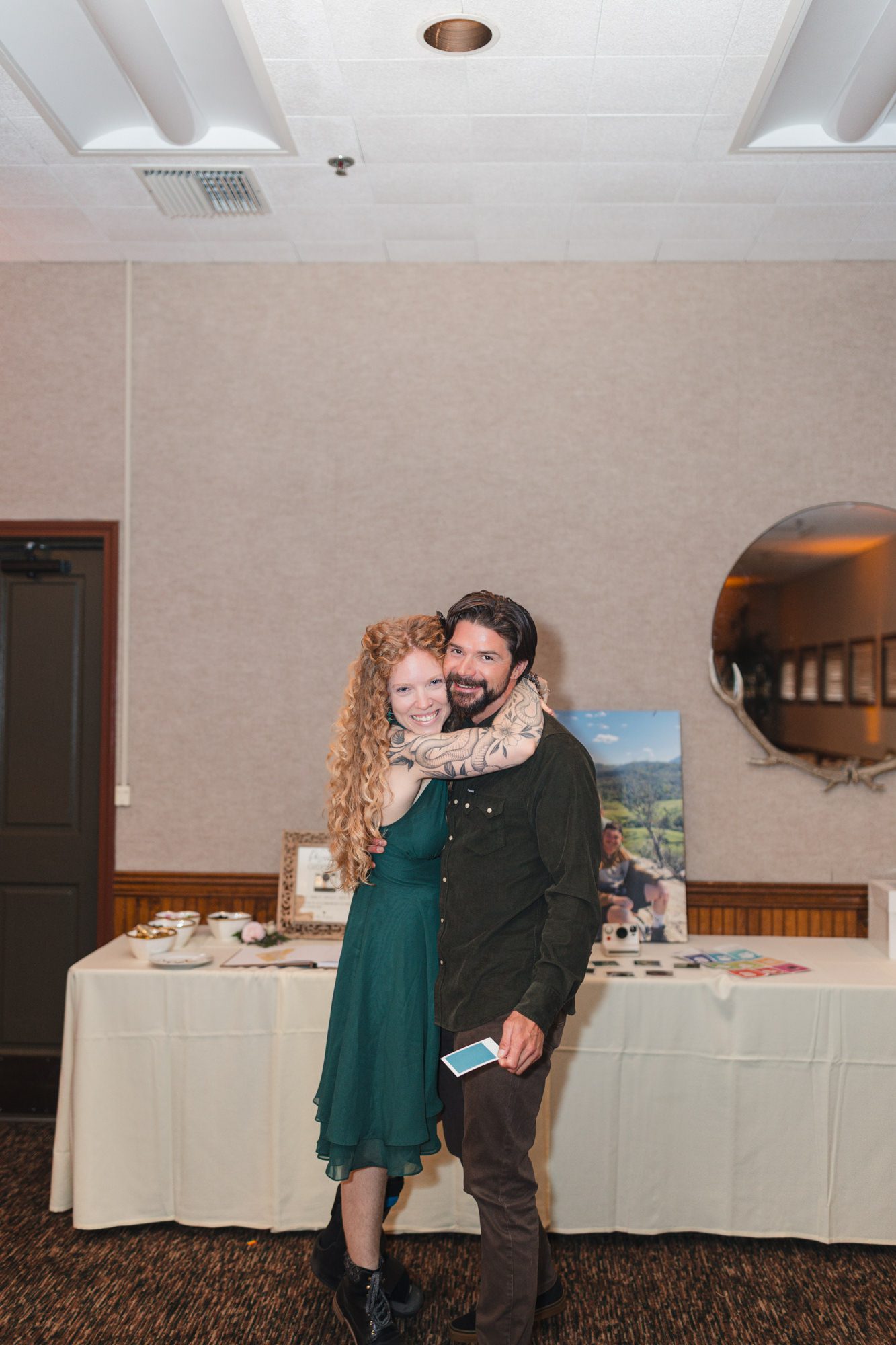 Rainy Cambria Pines Lodge Wedding